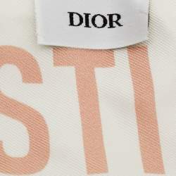 مملوكة مسبقًا وشاح ديور حرير توايل دو جوي عاجي سافاج ميتزا