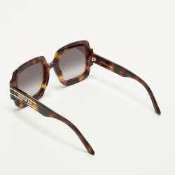 Pre Owned نظارة شمسية ديور ديورسيجنتشر S1U مربعة سلاحف بني متدرج