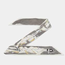 Pre Owned Dior Multicolor ABCDior G Silk Mitzah Scarf