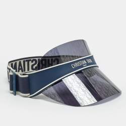 Pre Owned Christian Dior Navy Blue Oblique DiorClub V1U Sun Visor