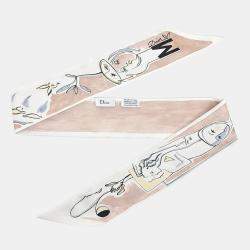 Pre Owned Dior Twilly Multicolor Scarf