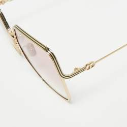 Pre Owned Dior Pink/Gold Tone Gradient EverDior S1U Square Sunglasses