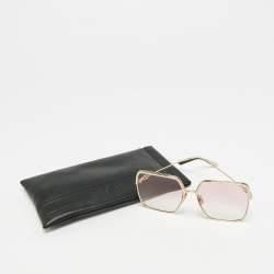 Pre Owned Dior Pink/Gold Tone Gradient EverDior S1U Square Sunglasses