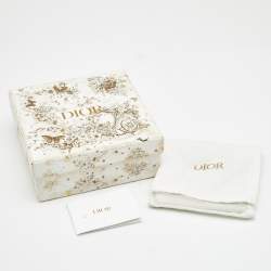 Pre Owned Dior CD Danseuse Etoile Gold Tone Choker Necklace