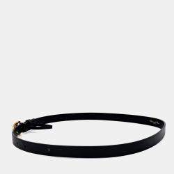 Pre Owned حزام ديور سرج جلد أسود