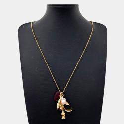 Pre Owned قلادة ميتال كريستيان ديور