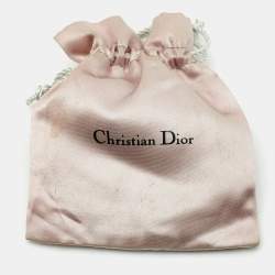 Pre Owned Dior Floral Crystals Silver Tone Bracelet