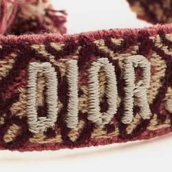 Pre Owned Dior J'Adior Woven Fabric Adjustable Bracelet
