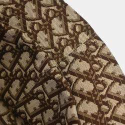 Pre Owned Christian Dior Beige Brown Leopard Bucket Hat #58
