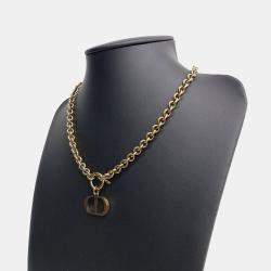 Pre Owned Christian Dior Gold Tone Necklace
