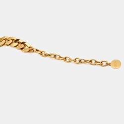 Pre Owned Dior Danseuse Étoile Gold-Tone Metal Choker Necklace