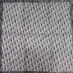 Pre Owned Dior Homme Oblique Black/Multicolor Silk Scarf