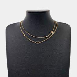 Pre Owned قلادة ديور كريستيان ديور معدنية