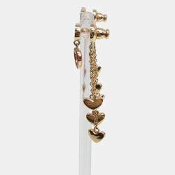 Pre Owned Christian Dior Gold Tone Earrings