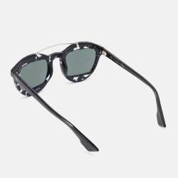 Pre Owned Dior Black Tortoiseshell/Grey Mirrored DiorManial Round Sunglasses
