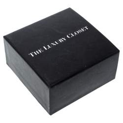 Pre Owned Dior Logo Faux Pearl Crystal Embellished Gold Tone Ball Necklace