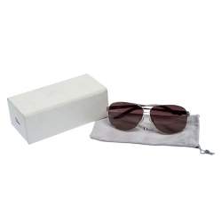 Dior Silver Tone/ Brown Gradient Diorcinquate2 Aviator Sunglasses