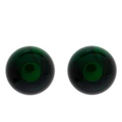 Pre Owned Dior Tribale Green Resin Silver Tone Stud Earrings 