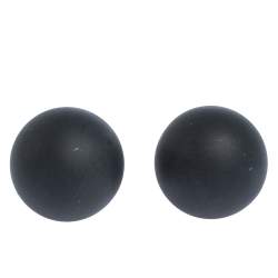 مملوكة مسبقًا أقراط ديور "تربالز" فضية اللون و مرصعة بلؤلؤ صناعي و ريزن أسود 