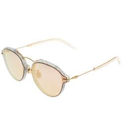 مملوكة مسبقًا نظارة شمسية ديور عاكسة أكليت جي بي زد0جيه عاكسة رخامية رمادية