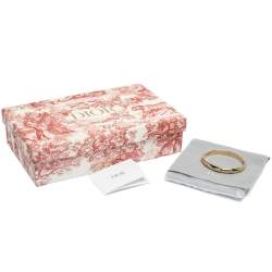 مملوكة مسبقًا سوار ديور مزخرف كريستال سي دي لون ذهبي