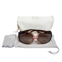 Pre Owned Dior Brown Havana/ Brown Gradient Glossy1 Oversized Sunglasses