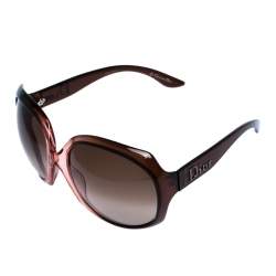 Pre Owned Dior Brown Havana/ Brown Gradient Glossy1 Oversized Sunglasses