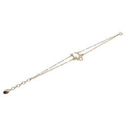 Pre Owned سوار ديور كريستال أوبليك بحلية مزدوجة