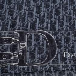 Pre Owned Dior Grey Diorissimo Print Silk Chiffon Stole