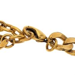 مملوكة مسبقًا Dior Antique Gold Tone Crystal J'Adior Bracelet