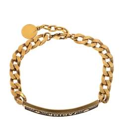 مملوكة مسبقًا Dior Antique Gold Tone Crystal J'Adior Bracelet