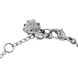 Pre Owned سوار ديور دلاييات شعار الماركة مفرغة معدن فضي اللون