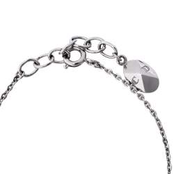 مملوكة مسبقًا سوار ديور دلاية شعار الماركة معدن فضي اللون و كريستال