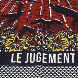 Dior Multicolor Tarot Le Jugement Cotton Square Scarf