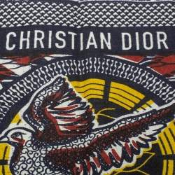 Dior Multicolor Tarot Le Jugement Cotton Square Scarf