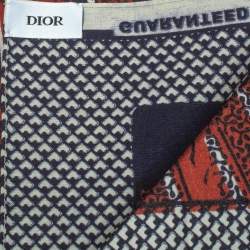 Dior Multicolor Tarot Le Jugement Cotton Square Scarf