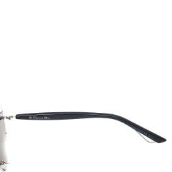 Pre Owned Dior Silver/ Silver Mirrored 84J0T DiorTechnologic Aviator Sunglasses