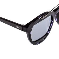 مملوكة مسبقًا Dior Black/Silver Dior Mania 1 AB8DC Round Sunglasses