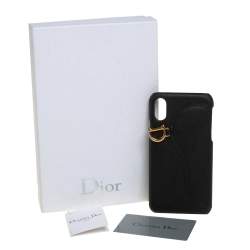 Dior Black Leather Saddle iPhone X Case