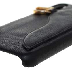 Dior Black Leather Saddle iPhone X Case