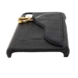 Dior Black Leather Saddle iPhone X Case