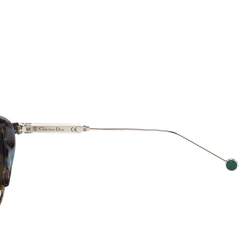 مملوكة مسبقًا Dior Yellow Havana/Green Mirrored OX8TW Umbrage Round Sunglasses