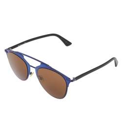 Pre Owned Dior Blue & Black/Brown M2XA6 Reflected Aviator Sunglasses