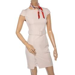 مملوكة مسبقًا Dior Pink & Orange Bird Logo Charm Silk Square Scarf