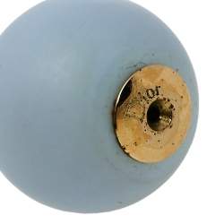 Pre Owned أقراط ديور تريبالس معدن ذهبي اللون أزرق غير لامع