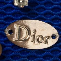 Dior Blue Fabric Stardust Crystal Embellished iPhone 6 Plus Case