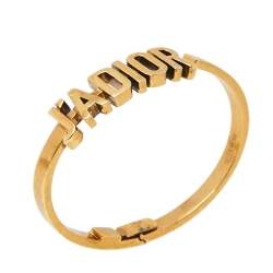 Dior J'Adior Gold Tone Cuff Bracelet