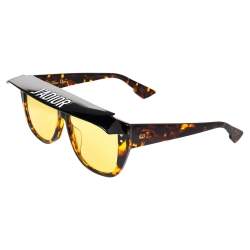 Pre Owned Dior Brown Havana DiorClub2 086HO Square Sunglasses