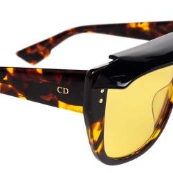 Pre Owned Dior Brown Havana DiorClub2 086HO Square Sunglasses