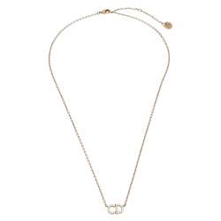 Pre Owned Dior Gold Tone Crystal Clair D Lune Necklace